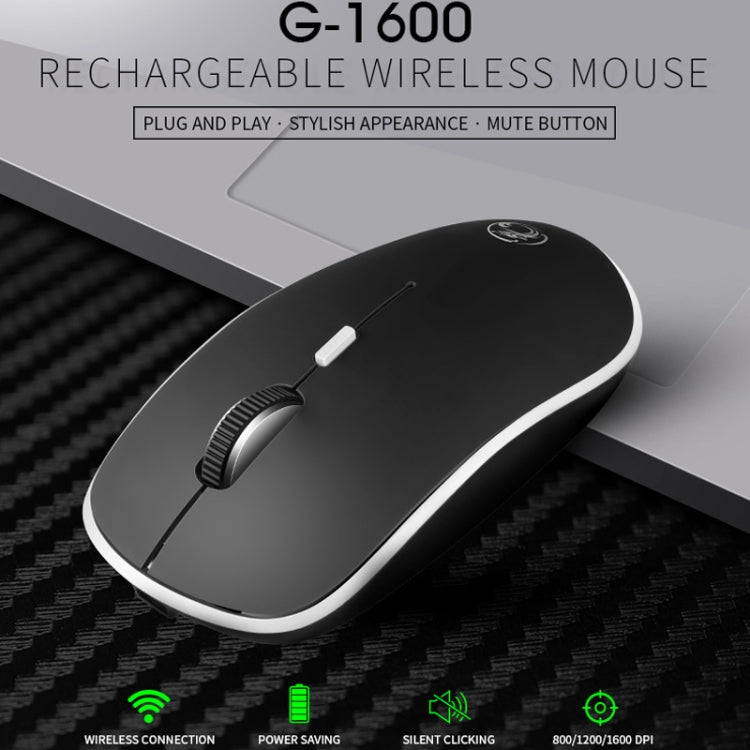 Apedra iMICE G-1600 4-Keys 1600 DPI Mini USB Charging 2.4G Wireless Silent Mouse