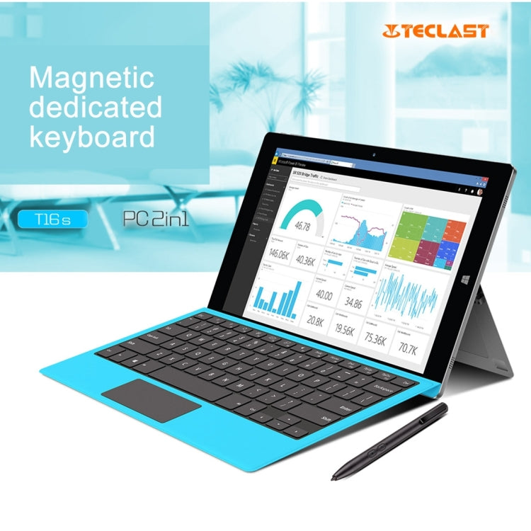 Teclast Tbook16 Power (WMC0256) Fashionable Lightweight Foldable Magnetic Suction Full Touch Keyboard with Docking Port