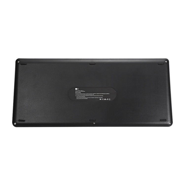 B021 Ultra-slim 96 Keys Bluetooth Wireless Keyboard with Touchpad & Concave Holder