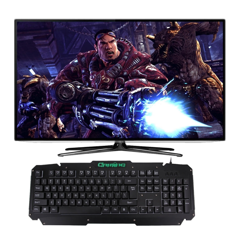 M500-S Multimedia USB 104 Keys Wired Colorful Backlight Metal Gaming Keyboard for Computer PC Laptop(Black)