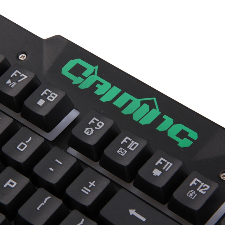 M500-S Multimedia USB 104 Keys Wired Colorful Backlight Metal Gaming Keyboard for Computer PC Laptop(Black)