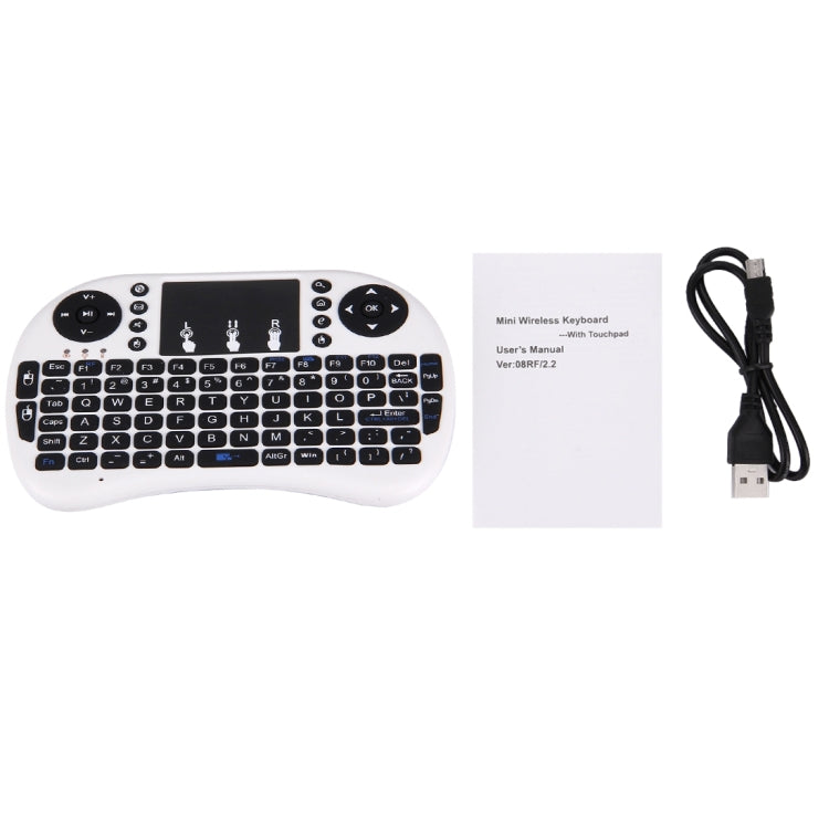 I8 2.4GHz Fly Air Mouse Wireless Mini Keyboard with Embedded USB Receiver for Android TV Box / PC