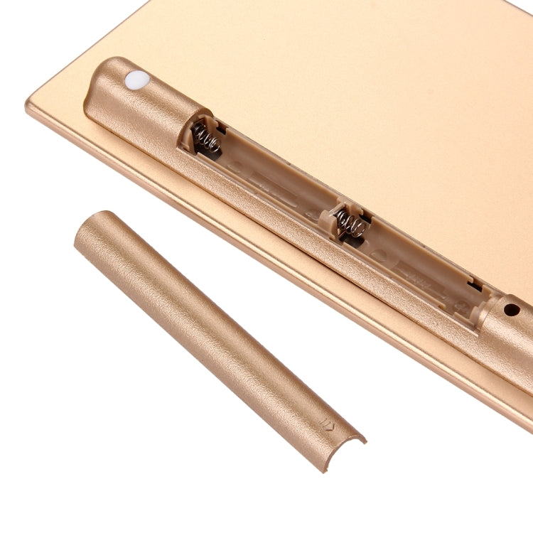 HK3910 2.4GHz Wireless 78 Keys Metal Ultrathin Keyboard with Keyboard Cover + Wireless Optical Mouse with Embedded USB Receiver for Computer PC Laptop