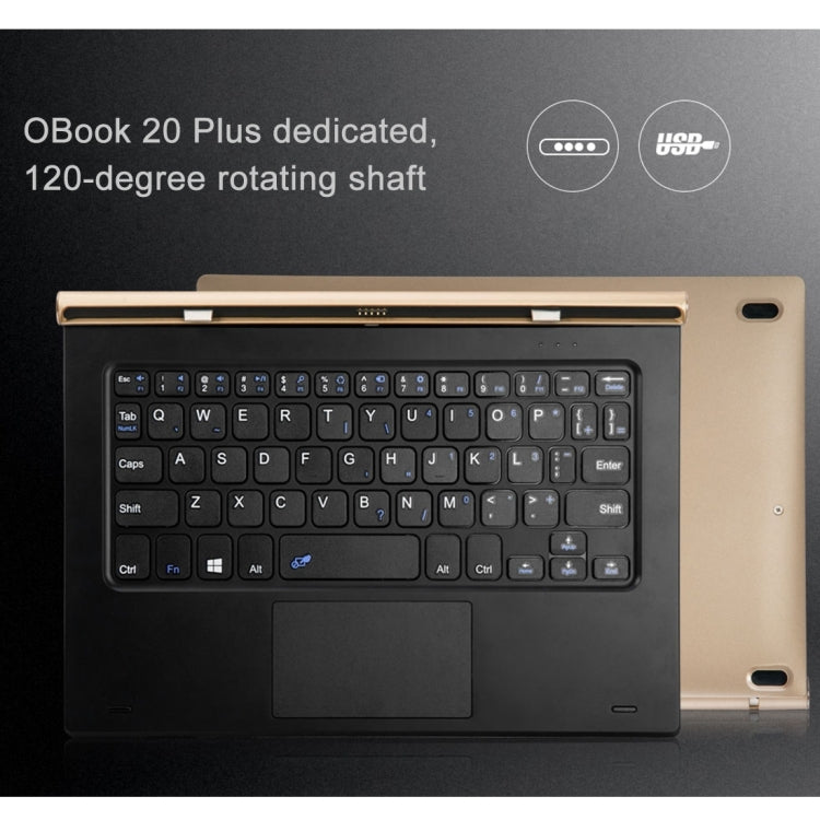 ONDA oBook 20 Plus (WMC0033) Fashionable Adjustable Magnetic Suction Keyboard with Metal Rotation Shaft & Standard USB Port