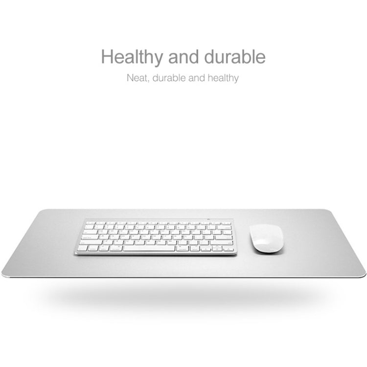 Aluminum Alloy Thick Metal Leather Non-slip Mat Desk Mouse Pad, Size : Large, 600x300mm