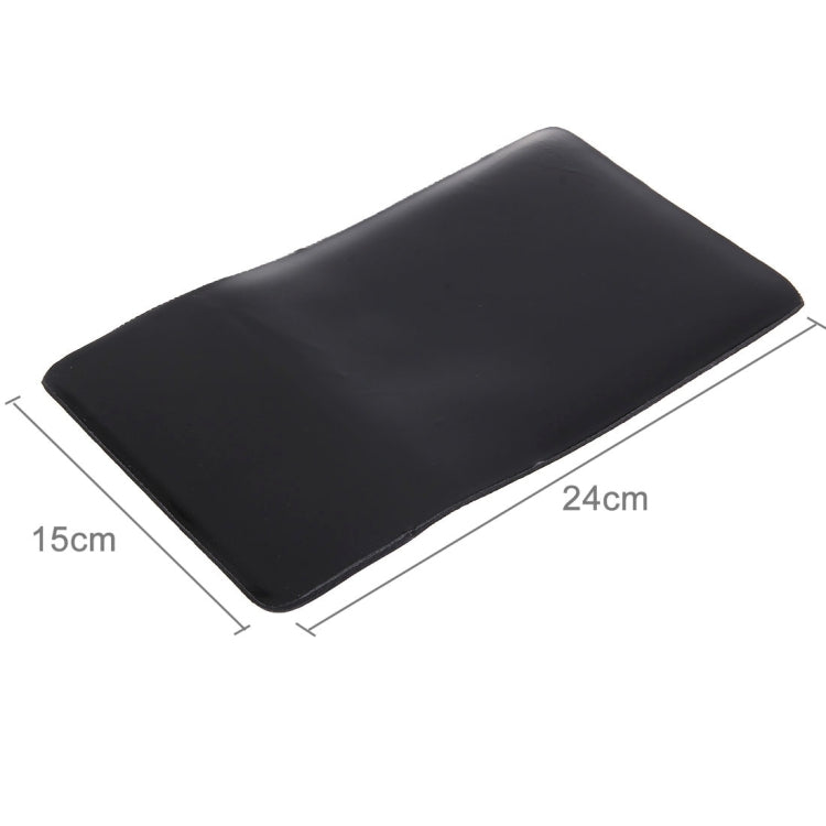 Slim Smooth Microfiber Surface Anti-Slip Silicon Bottom Game Mouse Pad Mat with Bulgy Wrist Placement, Size: 240 x 150 x 3/8 mm