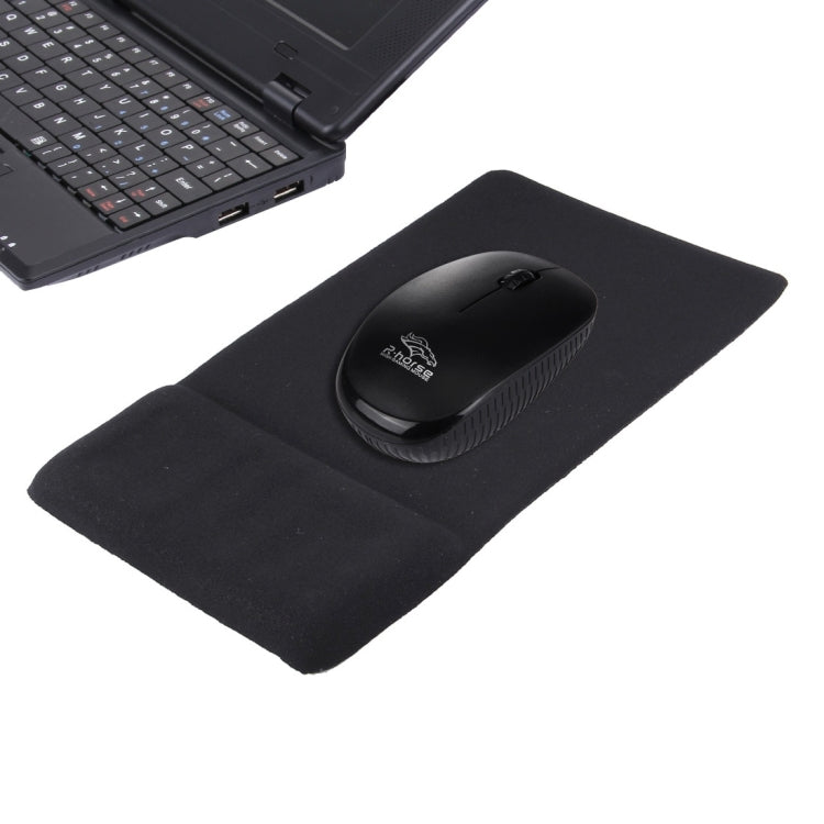 Slim Smooth Microfiber Surface Anti-Slip Silicon Bottom Game Mouse Pad Mat with Bulgy Wrist Placement, Size: 240 x 150 x 3/8 mm