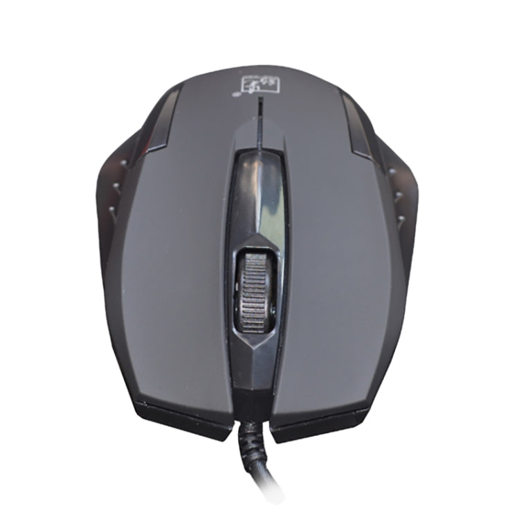 Chasing Leopard 512G USB Frosted Wired Optical Gaming Mouse, Length: 1.3m(Black)