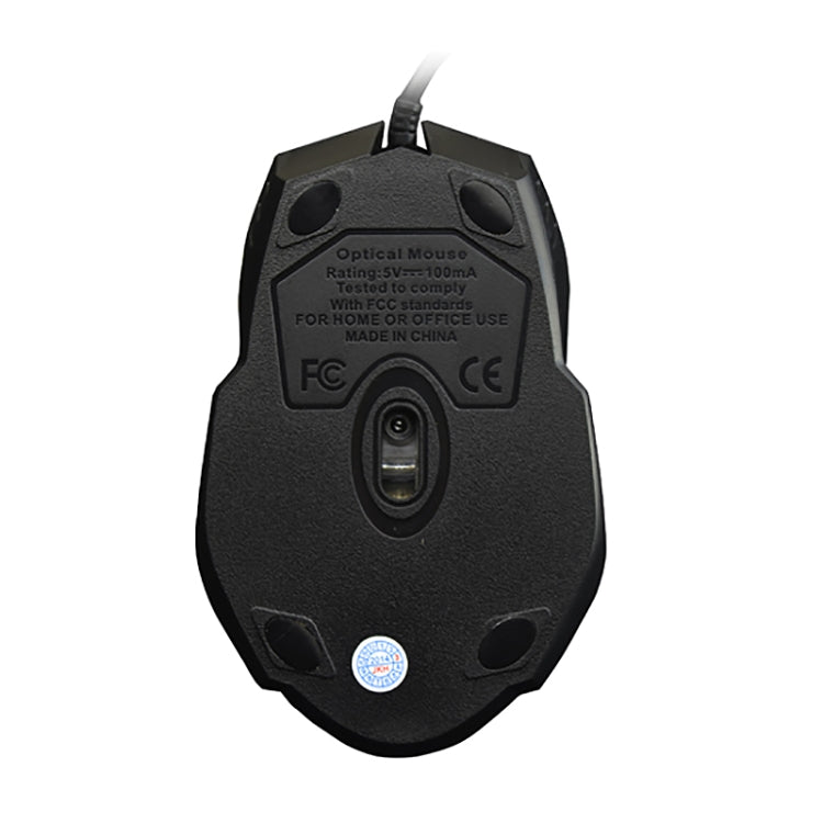 Chasing Leopard 512G USB Frosted Wired Optical Gaming Mouse, Length: 1.3m(Black)