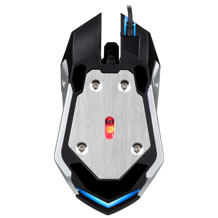 Chasing Leopard K1 USB 1600DPI Three-speed Adjustable LED Backlight Mute Wired Optical Gaming Mouse, Length: 1.3m