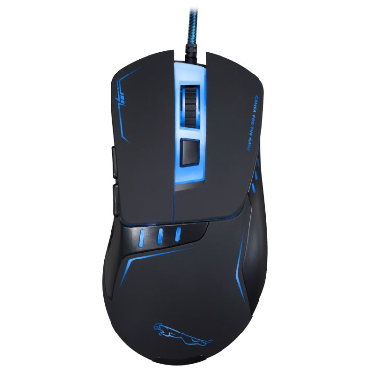 Chasing Leopard V12 USB 2400DPI Four-speed Adjustable Wired Optical Gaming Mouse with LED Breathing Light, Length: 1.45m