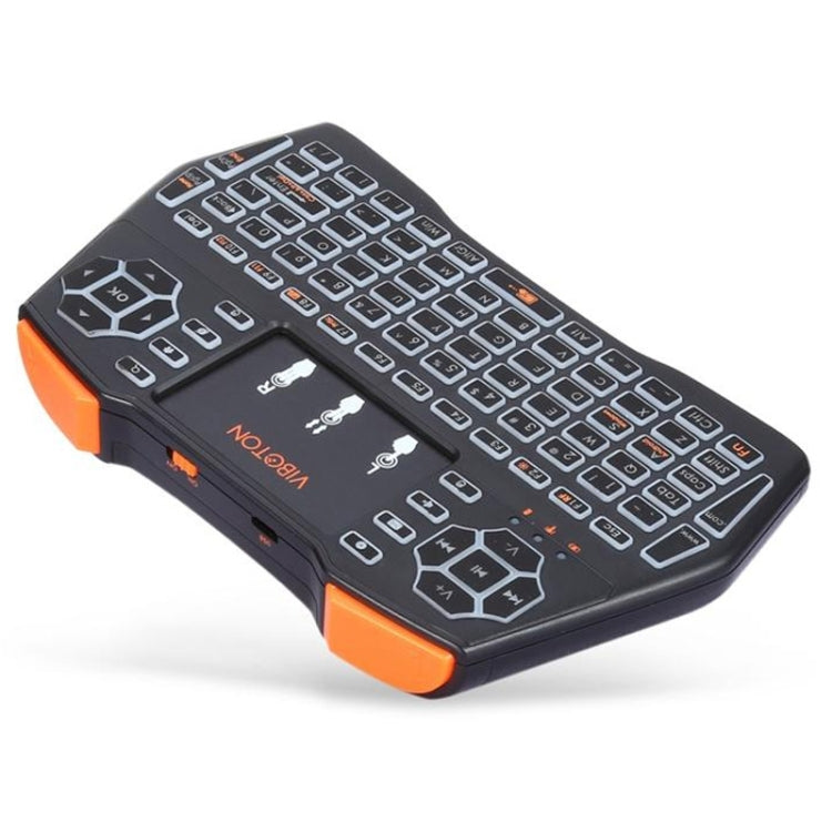 VIBOTON i8 Plus 2.4GHz Wireless 3-Color Backlight Keyboard With Mouse Touchpad For Android TV Box Laptop PC
