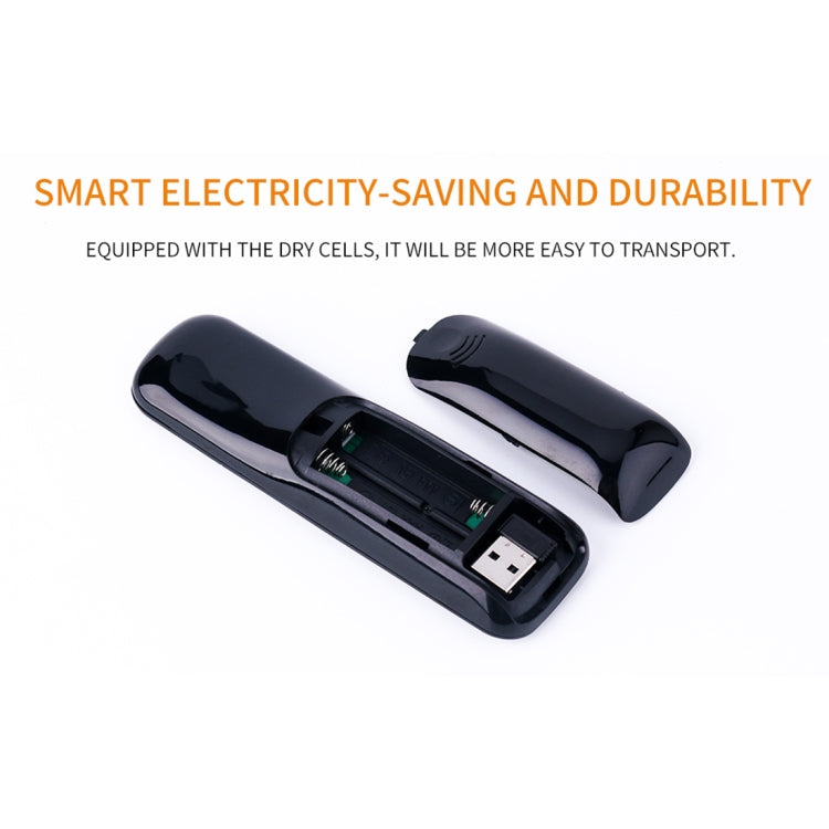 VIBOTON UKB-521 2.4GHz Wireless Multimedia Control Air Mouse Keyboard Remote for PC, Tablet, TV Box(Black)