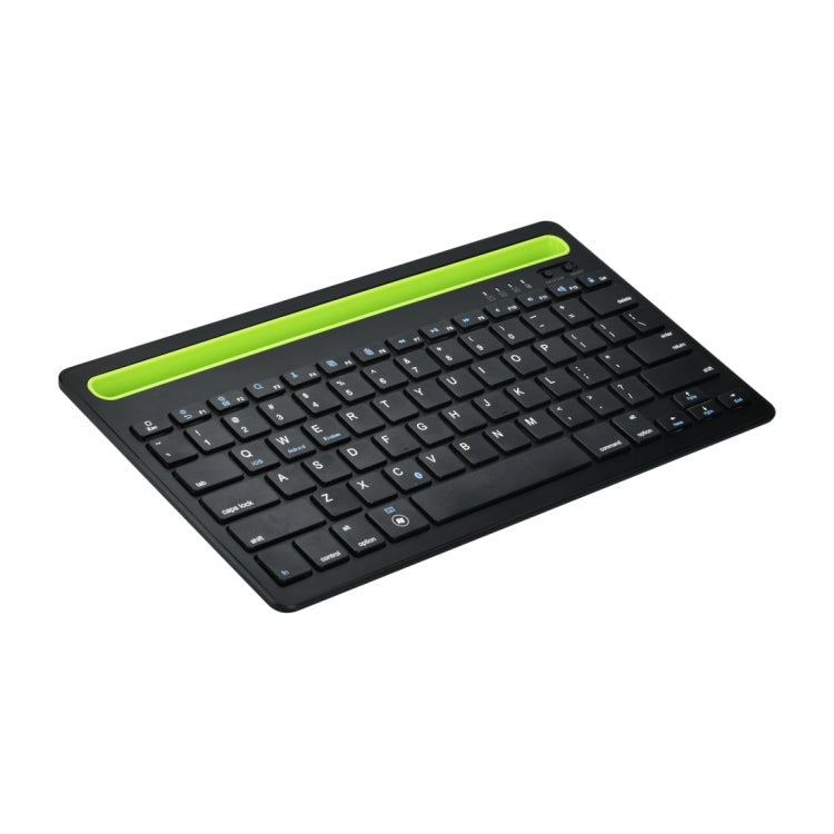B908 Ultra-slim 78 Keys Bluetooth Wireless Keyboard with Concave Mobile Phone Holder