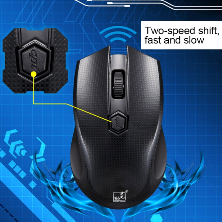 ZGB 8868 2.4GHz 1600 DPI Professional Wireless Optical Mouse + Keyboard Kit for Laptop, PC(Black)