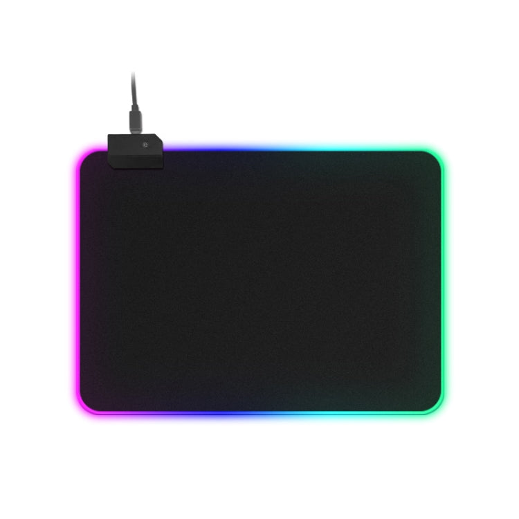 Colorful LED Light Thickening Lock Keyboard Pad Game Mouse Pad, Size: 300 x 250 x 4mm