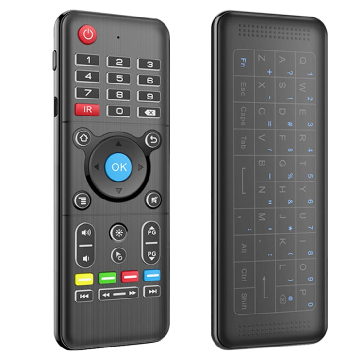 H1 Full Touchpad Wireless Keyboard 6-Axis Gyro 2.4GHz Air Mouse with Backlight & IR Learning for Android/Windows/Mac OS/Linux Systems