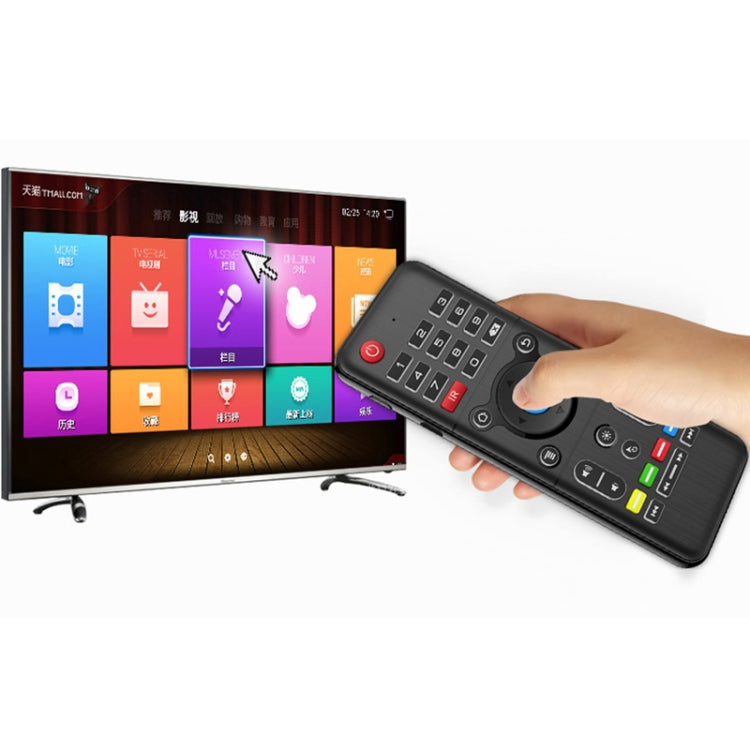 H1 Full Touchpad Wireless Keyboard 6-Axis Gyro 2.4GHz Air Mouse with Backlight & IR Learning for Android/Windows/Mac OS/Linux Systems