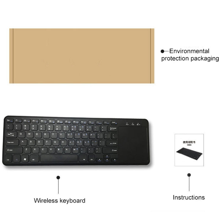 Ultrathin 78 Keys 2.4G Bluetooth Wireless Keyboard with Touchpad