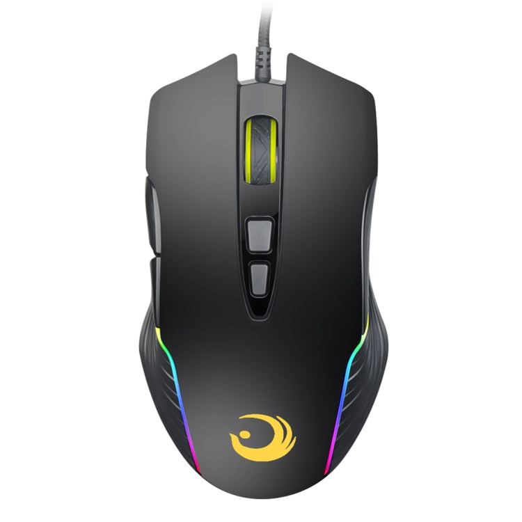 G30 USB 7-keys RGB Light Wired Optical Gaming Mouse, Cable Length: 1.4m(Black)