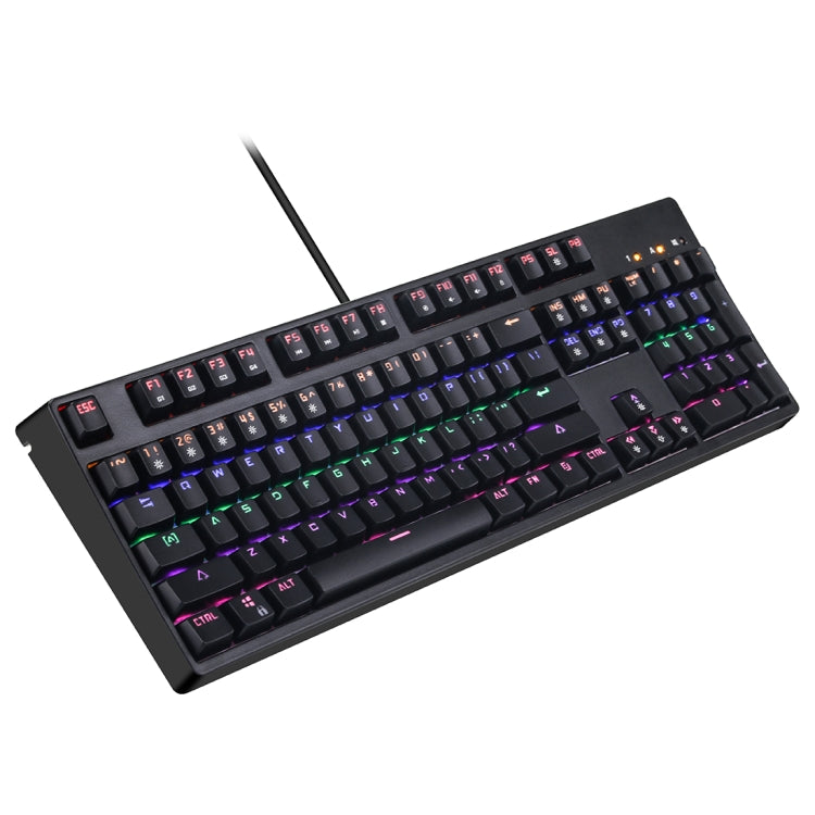 M-8 USB Wired Colorful Backlit Gaming Mechanical Keyboard, Cable Length: 1.47m(Black)