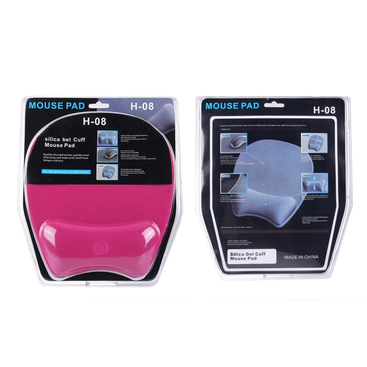 Slim Smooth Microfiber Surface Anti-Slip Silicon Bottom Game Mouse Pad Mat with Bulgy Wrist Placement, Size: 24 x 22 x 1.5cm(Magenta)