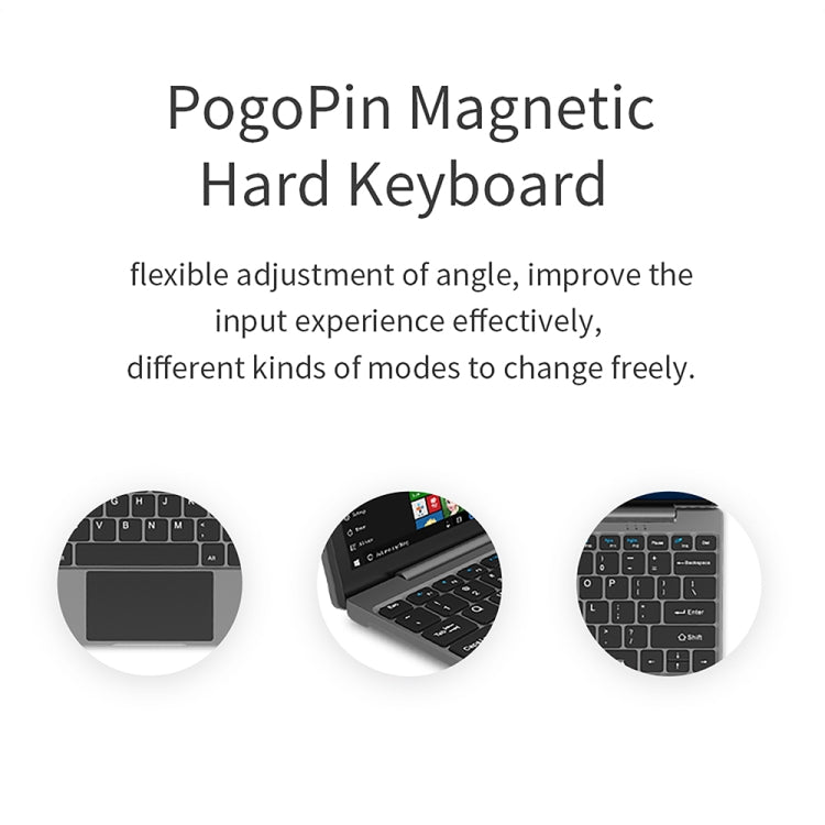 Tablet PC Magnetic Docking Keyboard for Jumper EZpad Pro 8 (WMC0321)(Silver)