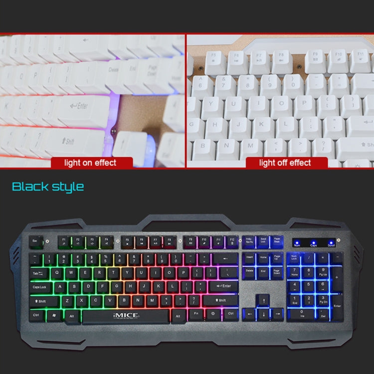iMICE AK-400 USB Interface 104 Keys Wired Colorful Backlight Gaming Keyboard for Computer PC Laptop