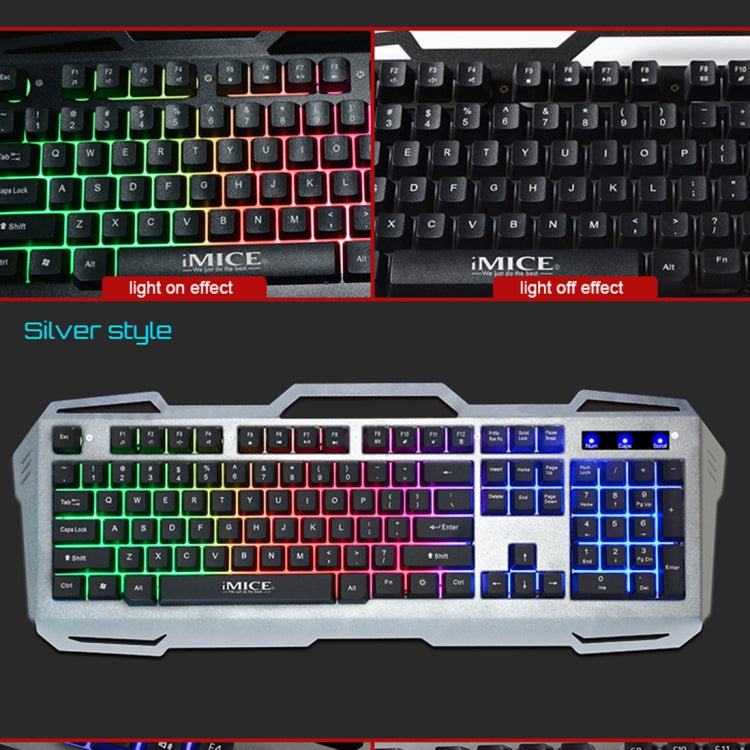 iMICE AK-400 USB Interface 104 Keys Wired Colorful Backlight Gaming Keyboard for Computer PC Laptop