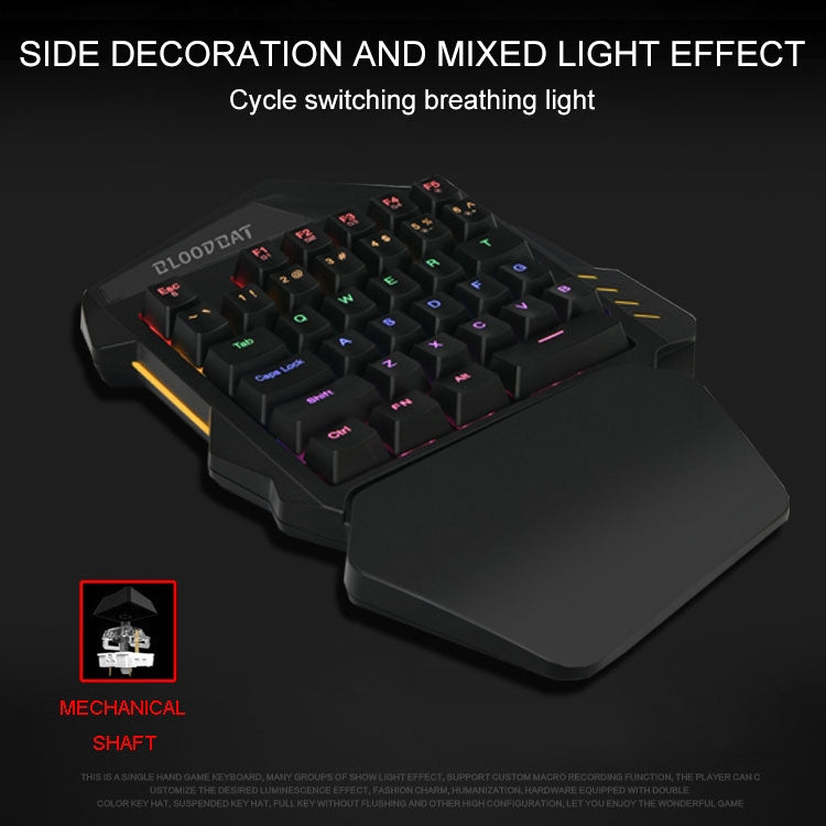 G94 35-key Colorful Backlit Mechanical Gaming Keyboard One-handed Wired Keyboard