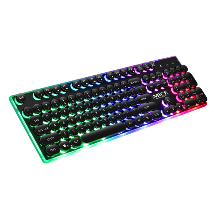 iMICE AK-700 Mechanical Feeling Retro Punk Backlit Esports Gaming Keyboard