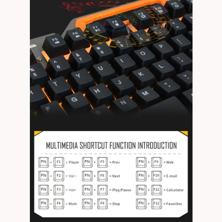 Apedra iMICE AK-X60 Metal Suspended Backlit Wired Gaming Keyboard, For Win XP / 2000 / Vista / 10 / 8 / 7 / Android / Linux / Apple systems