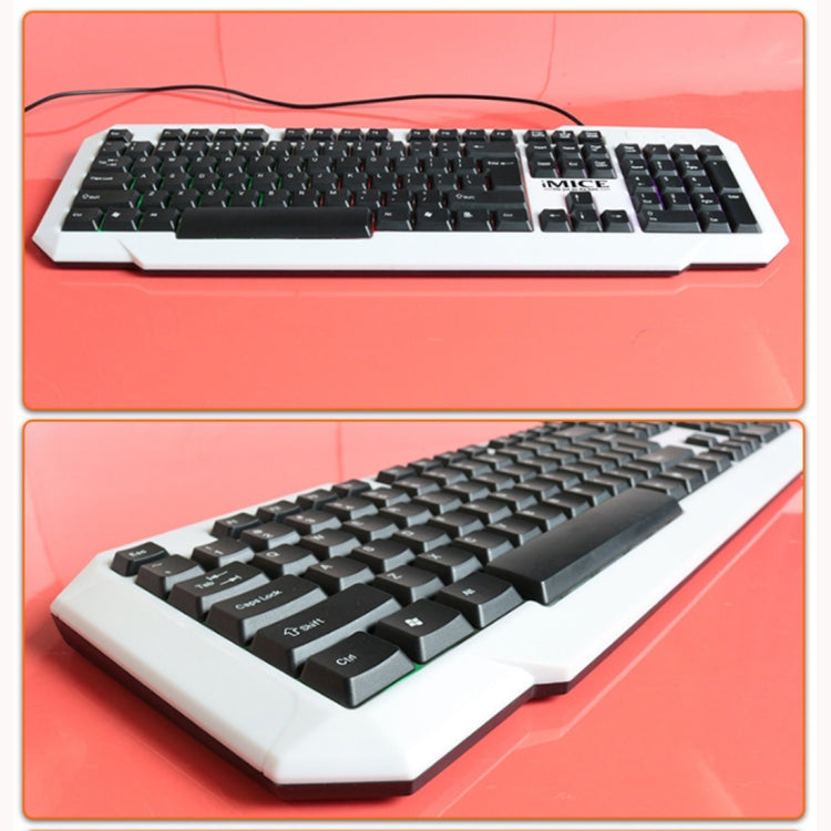 iMICE AN-300 Office Home Waterproof Dustproof Backlit Gaming Keyboard(Black)