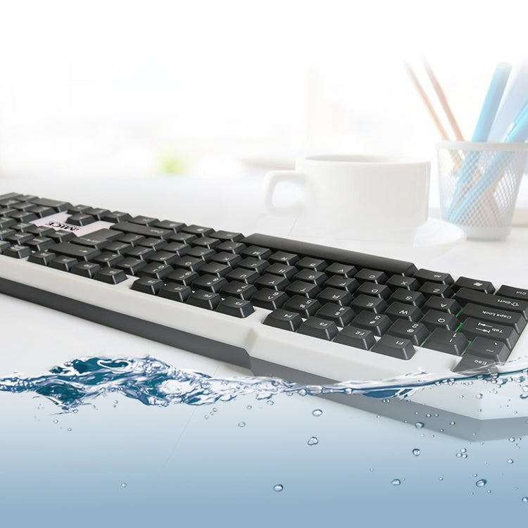 iMICE AN-300 Office Home Waterproof Dustproof Backlit Gaming Keyboard(Black)