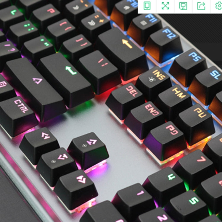 Apedra iMICE MK-X90 Colorful Backlit Wired Mechanical Blue Axis Keyboard with Bracket(Black)