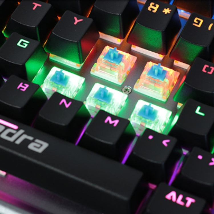 Apedra iMICE MK-X90 Colorful Backlit Wired Mechanical Blue Axis Keyboard with Bracket(Black)