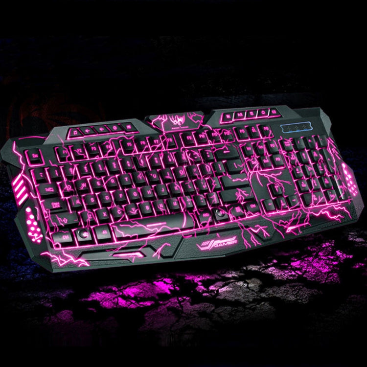 M200 Mechanical Feeling Backlight Burst Crack Game Keyboard