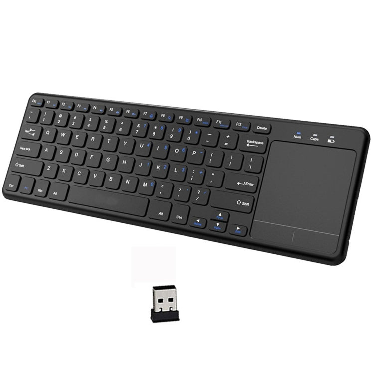 L200 2.4G Wireless English Keyboard with Touchpad, Support PC / TV (Black)