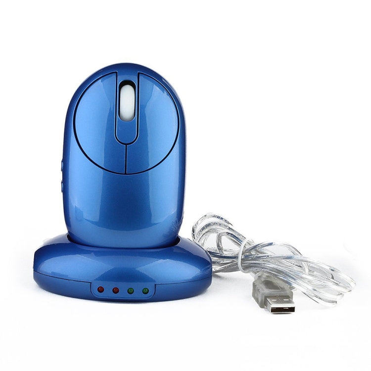 MZ-012 2.4G 1200 DPI Wireless Rechargeable Optical Mouse with 3 Ports USB HUB / Charging Dock