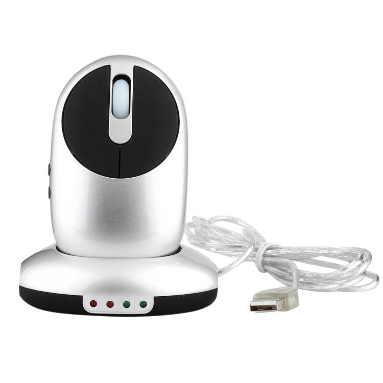 MZ-012 2.4G 1200 DPI Wireless Rechargeable Optical Mouse with 3 Ports USB HUB / Charging Dock