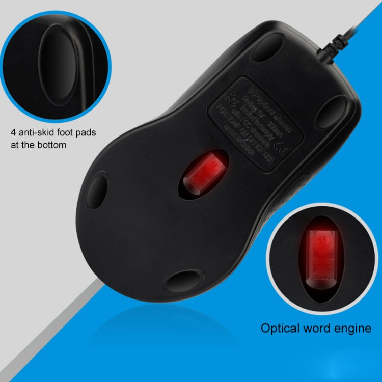 ZGB 512C USB Wired Computer Mouse(Black)