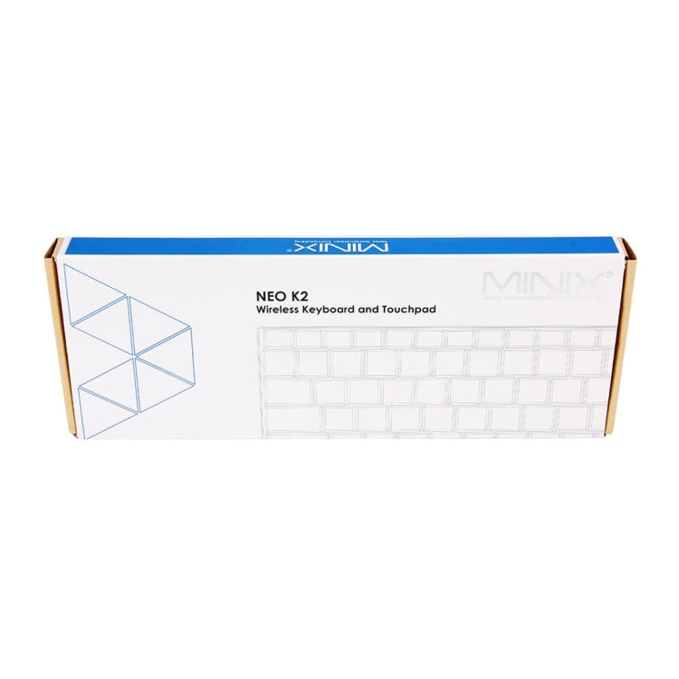 MINIX NEO K2 Air Mouse 80-keys QWERTY 2.4GHz Mini Rechargeable Wireless Keyboard with Touchpad for PC, Tablet, CE / FCC Certificated(Black)