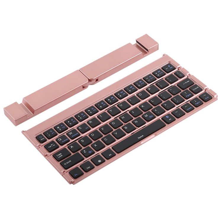 GK808 Ultra-thin Foldable Bluetooth V3.0 Keyboard, Built-in Holder, Support Android / iOS / Windows System