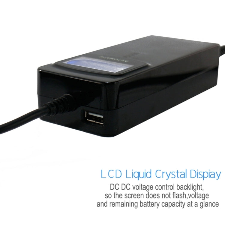 POW-ULA90-EU Laptop Notebook Power 90W Universal Charger with Car Charger & AC Power Adapter & 12 Power Adapters for Samsung, Sony, Acer, DELL, HP, Lenovo(Black)