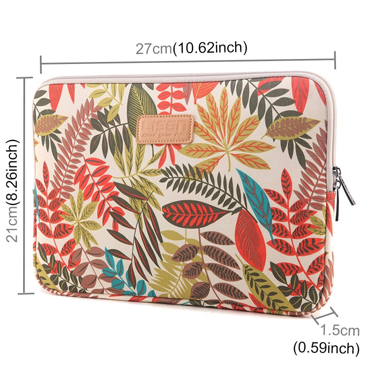Lisen 10 inch Sleeve Case Colorful Leaves Zipper Briefcase Carrying Bag for iPad Air 2, iPad Air, iPad 4, iPad New, Galaxy Tab A 10.1, Lenovo Yoga 10.1 inch, Microsoft Surface Pro 10.6, 10 inch and Below Laptops / Tablets