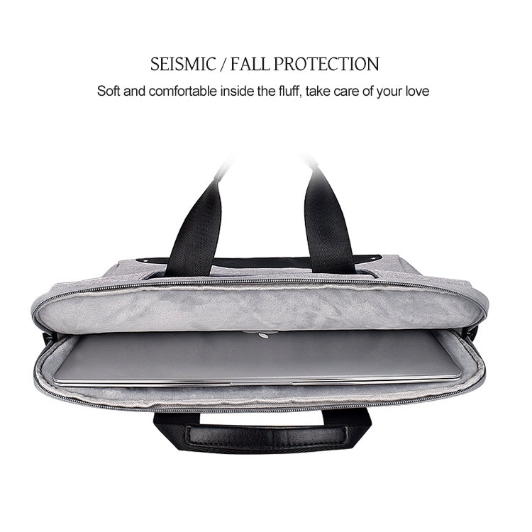 DJ08 Oxford Cloth Waterproof Wear-resistant Laptop Bag for 15.6 inch Laptops, with Concealed Handle & Luggage Tie Rod & Adjustable Shoulder Strap