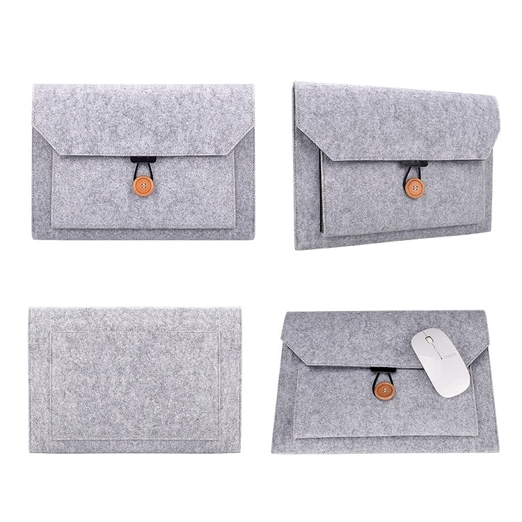 ND06 Multi-purpose Felt Button Laptop Inner Bag for 13.3 inch Laptop