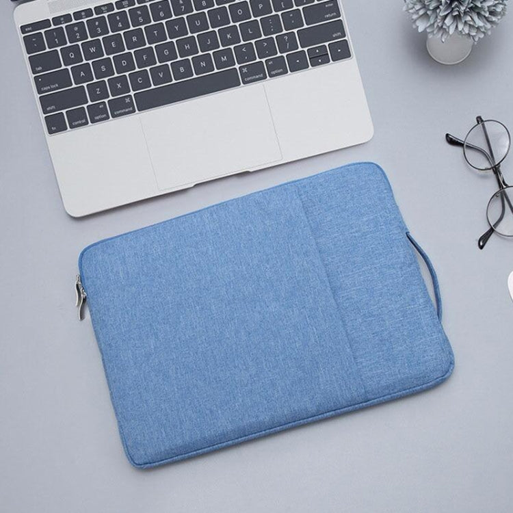 11.6 inch Universal Fashion Soft Laptop Denim Bags Portable Zipper Notebook Laptop Case Pouch for MacBook Air, Lenovo and other Laptops, Size: 32.2x21.8x2cm