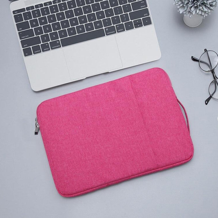15.4 inch Universal Fashion Soft Laptop Denim Bags Portable Zipper Notebook Laptop Case Pouch for MacBook Air / Pro, Lenovo and other Laptops, Size: 39.2x28.5x2cm