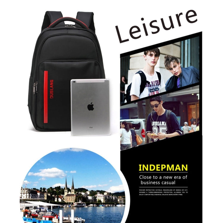 INDEPMAN DL-B014 Fashion 15 inch - 17 inch Nylon Laptop Notebook Computer Bag Backpack Shoulders Bag with Adjustable S-shaped Shoulder Strap for Men and Women, Size: 34 x 48 x 14 cm